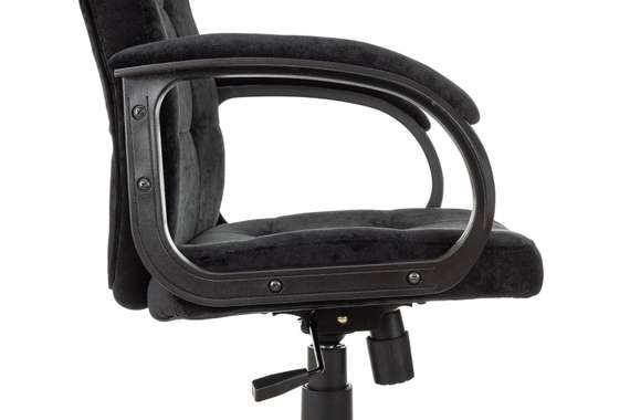 Кресло руководителя Бюрократ CH 002 черный Light-20 крестов. пластик