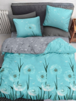 Постельное белье 1,5 поплин Павлайн Sweet Sleep Одуванчики вид 1 бирюза