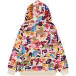 A Bathing Ape X Kidsuper Camo Shark Full Zip Худи хаки