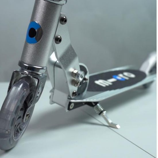 Самокат Micro Sprite LED Серебристый