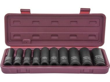 ISS11210 Набор головок торцевых ударных глубоких 1/2"DR, 10-24 мм, 10 предметов