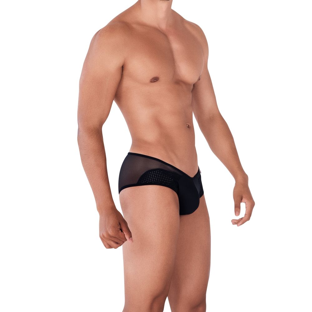 Мужские трусы брифы черные с прозрачной вставкой сзади Pikante LEONIDAS BRIEF 034211