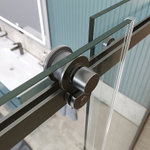 Душевая дверь BelBagno SOFT_CLOSE-2-BF-1-110-C-GM 110 стекло прозрачное/профиль оружейная сталь