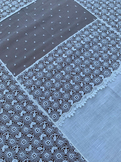 Скатерть 180x300 и 12 салфеток Palombella Guinone Elite сливочные