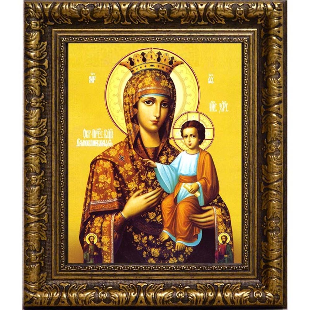 Самонаписавшаяся (Продромитисса, Ясская, Молдавская Афонская) икона Божьей Матери. Икона на холсте.