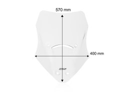 WRS Caponord Высокое ветровое стекло Ducati Multistrada V2 (2025+) прозрачное DU035T