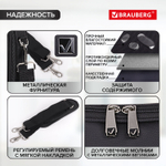 Сумка портфель BRAUBERG SYDNEY с отделением для ноутбука 17 3" откидная крышка черная 34х44х6 см