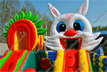Коммерческий надувной батут "Пасхальный зайчик"