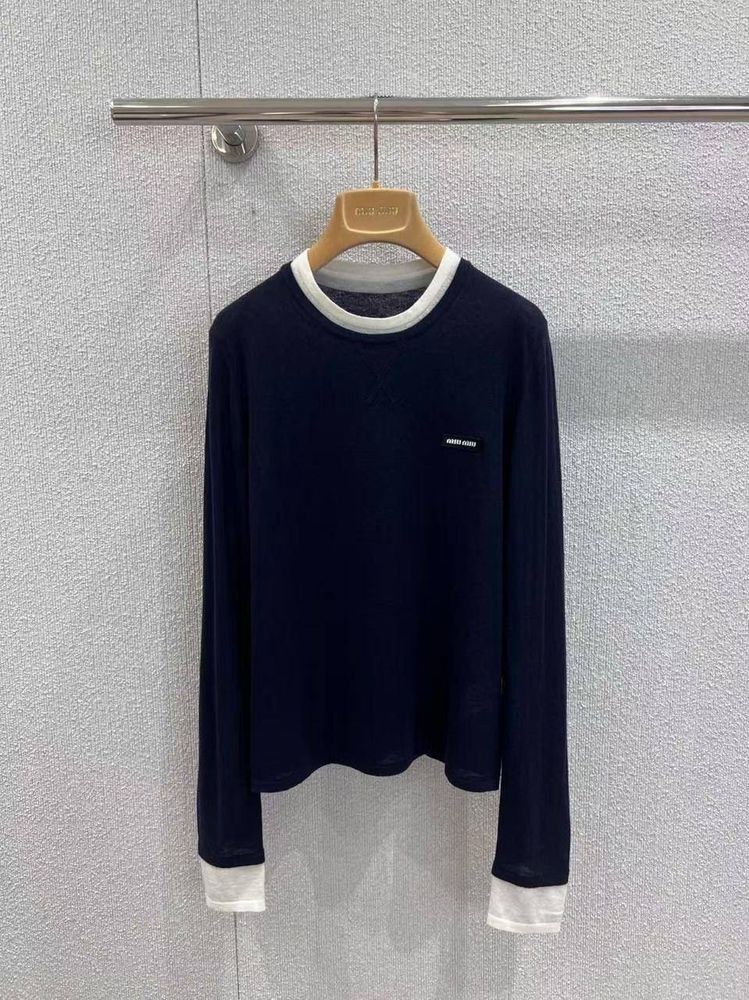 Лонгслив MIU MIU Лонгслив MIU MIU