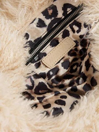 Marc Cain Сумка из искусственного меха с отделкой из кожи