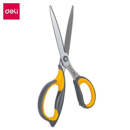 Ножницы Deli Soft 21 cм,  сталь, цвет ассорти