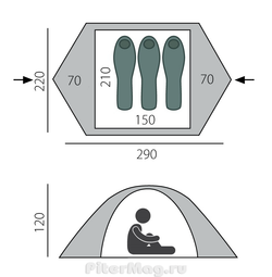 Палатка BTrace Guard 2 [T0010]