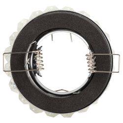 Светильник встраиваемый декоративный ЭРА DK16 CH/WH под лампу MR16 GU5.3 декор с хрусталиками прозрачный/хром