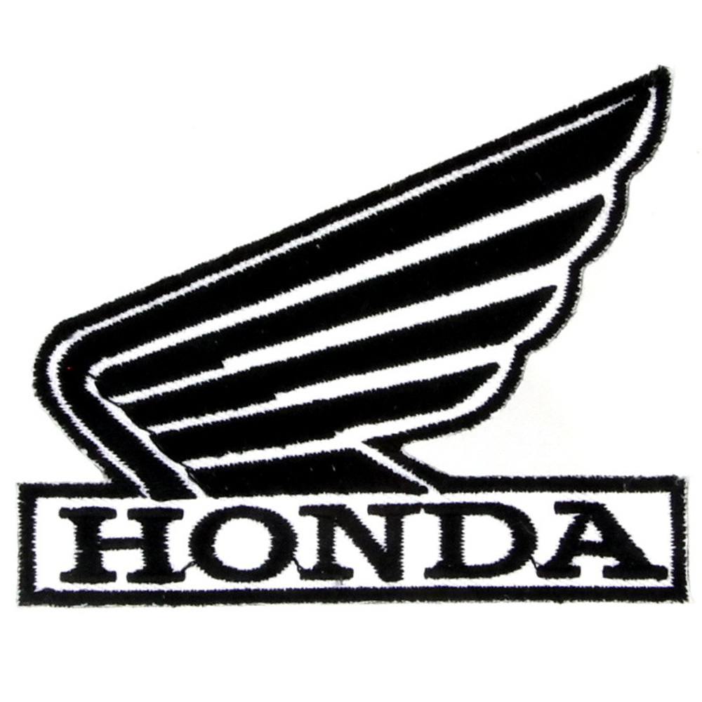 Нашивка Honda (бело-черная)