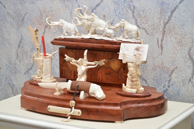 Письменный набор "Пять мамонтов"