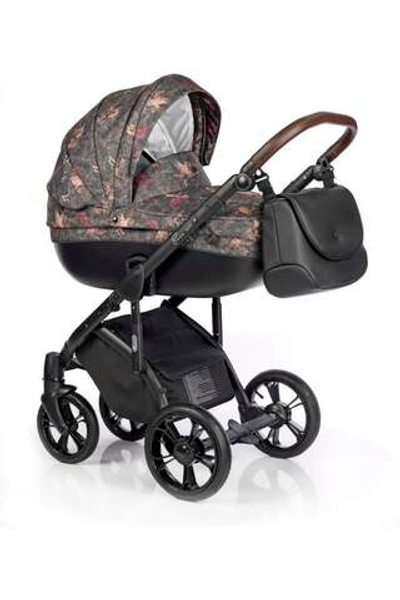 Детская коляска Roan Bass Soft 3 в 1 New 2019 (Коричневый с принтом) My Sweet Unicorns
