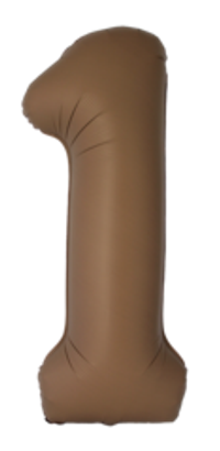 Цифра 1 Slim, Шоколад, Матовый в упаковке 40" Fm