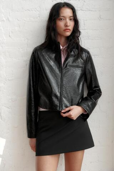 Искусственная кожа, короткая куртка - ZARA