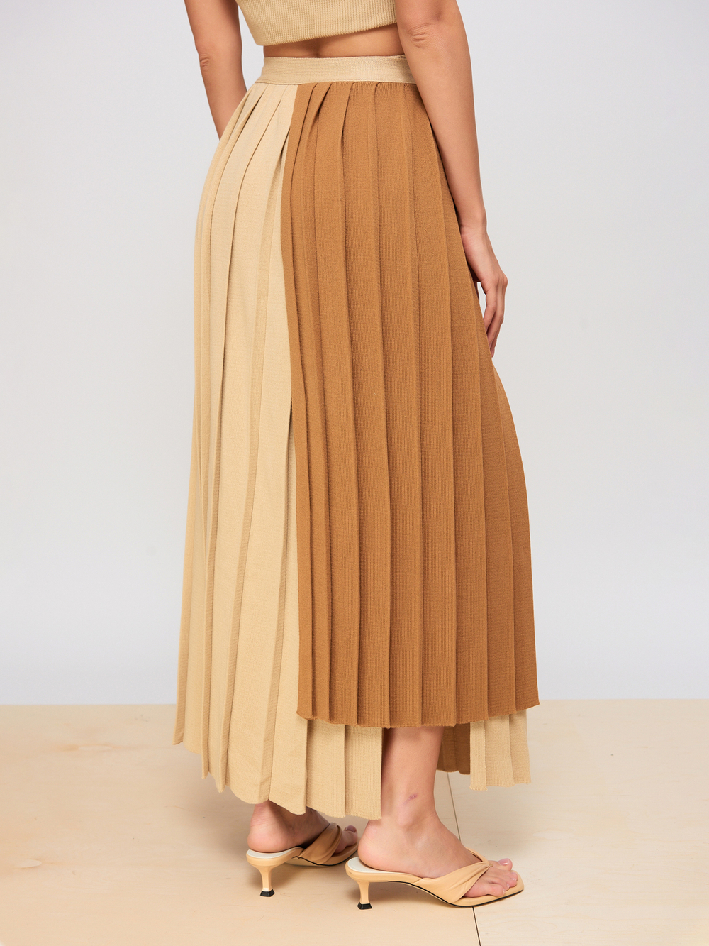 Юбка Corrugation Beige