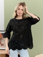 Блузка Милица-1 Виотекс ЧЕРНЫЙ -4