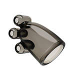 Дымчатая насадка-мастурбатор с вибрацией Vibrating Crystal Cap II (Цвет: дымчатый)