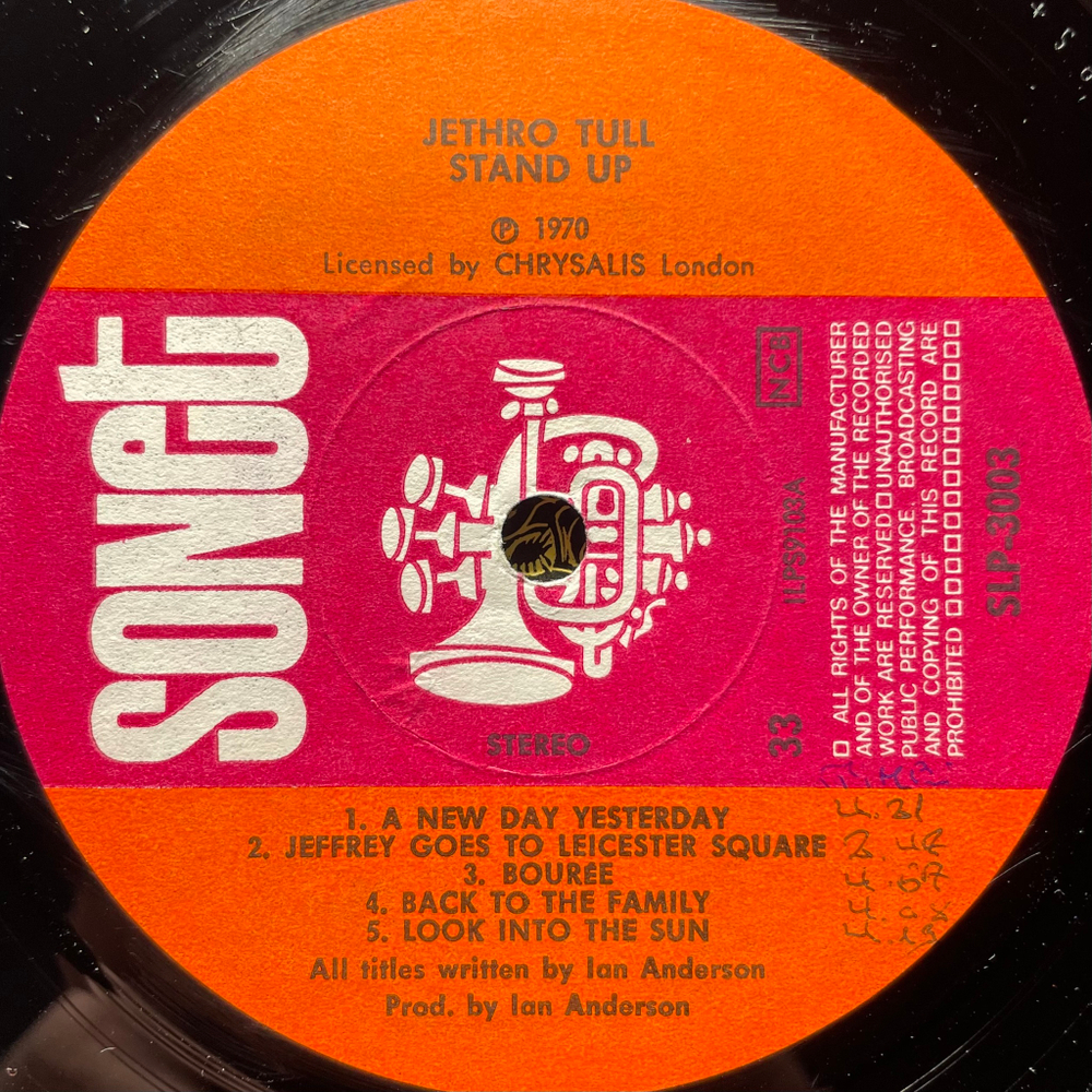 Jethro Tull ‎– Stand Up (Скандинавия 1970г.)