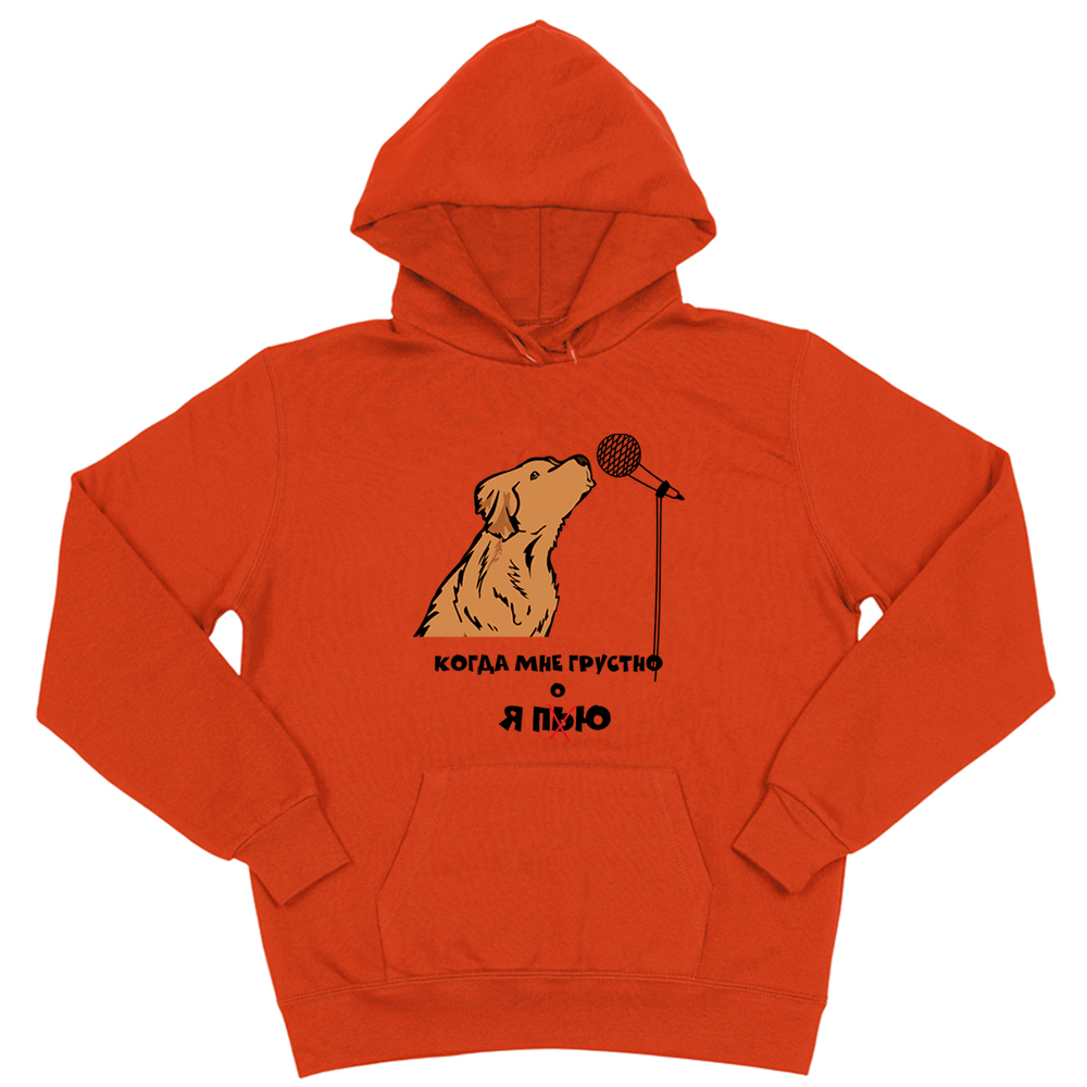 Толстовка "Голден ретривер поёт"