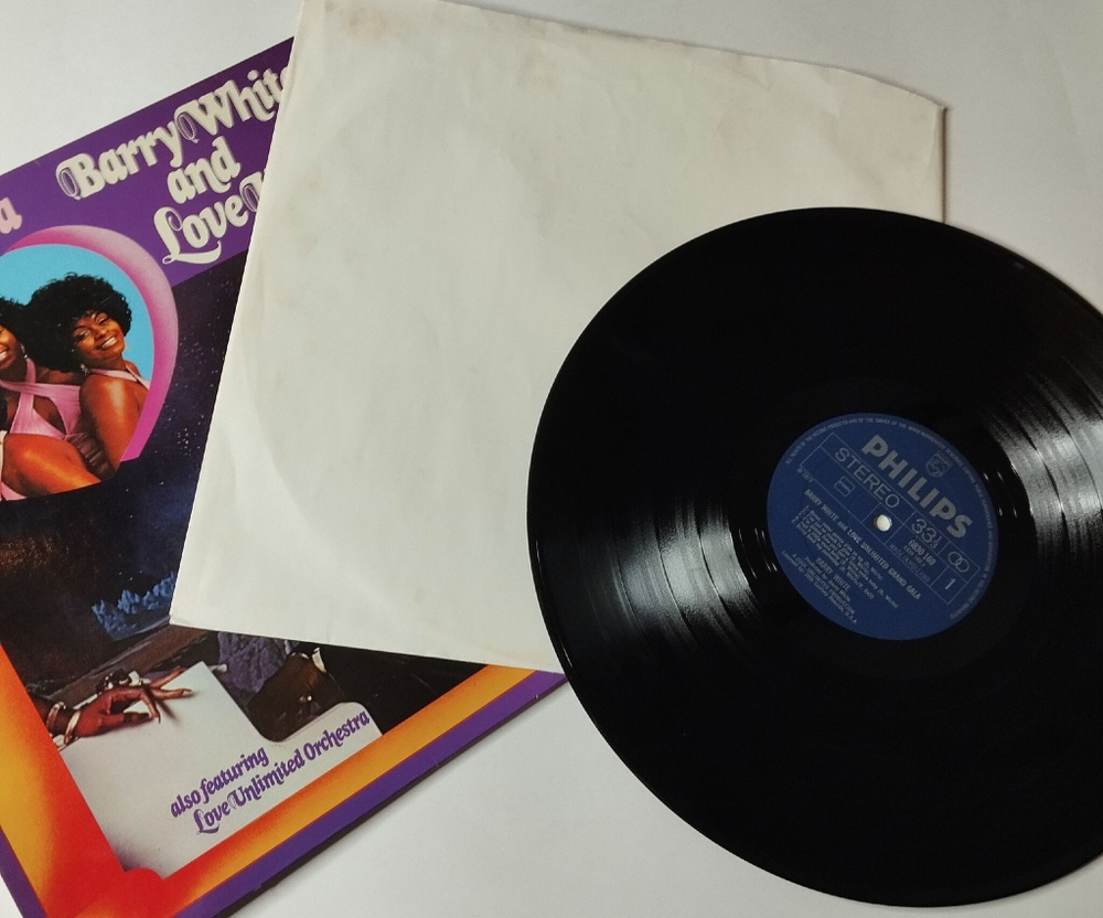 Винтажная виниловая пластинка LP Barry White And Love Unlimited Grand Gala Never, Never Gonna Give Ya Up (Holland 1973)