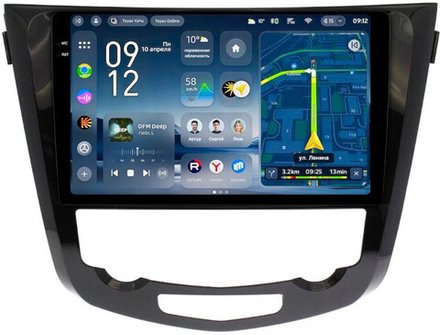 Магнитола для Nissan X-Trail T32, Qashqai J11 2014-2022 (климат, рамка большая) - Teyes CC4-PRO монитор 10.36" 2K QLED на Android 13, Snapdragon 778G, AI, CarPlay, DSP, 4G SIM-слот