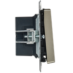 BRITE Кнопка звонка с индикацией для отелей 10А ВС10-1-9-БрШ шампань IEK
