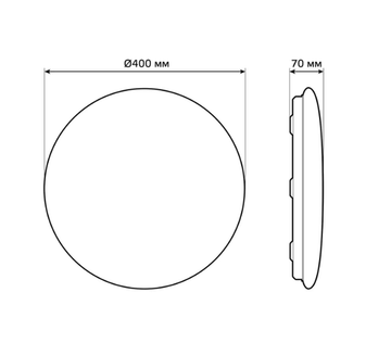 Накладной светодиодный светильник Smart Home CCT+DIM 25W 2050112 белый Gauss