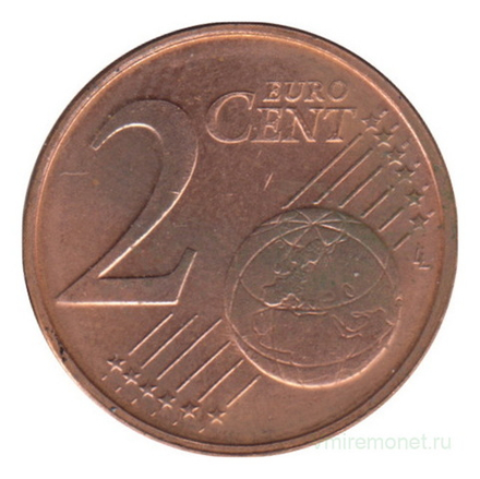 Монета 2 евроцента 2002 год Испания
