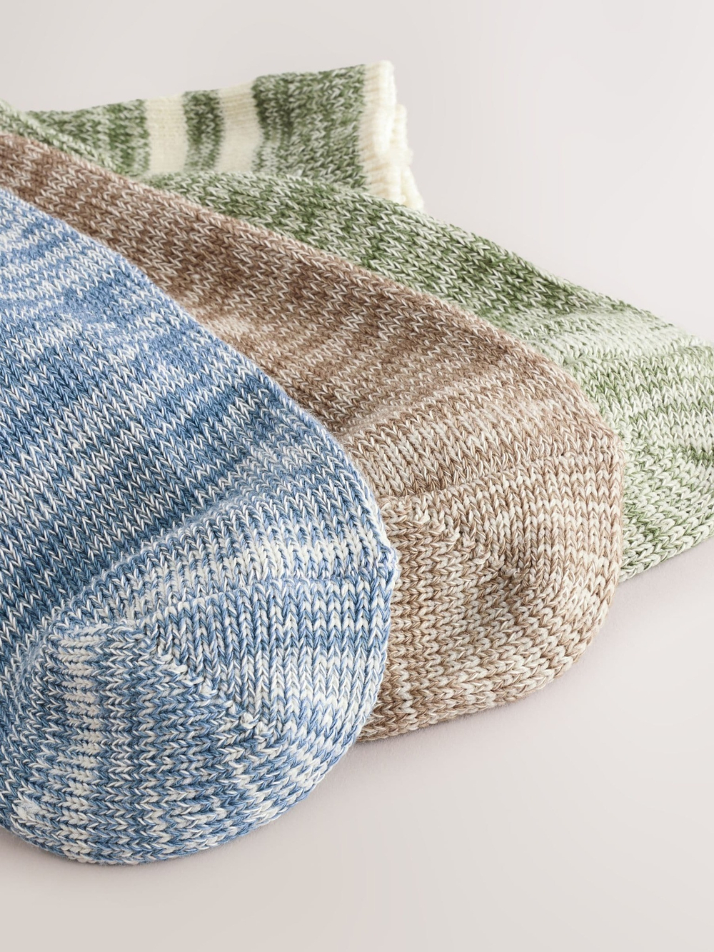 Носки хлопковые для мальчика Next E13-107, 3 шт., Салатовый, Голубой