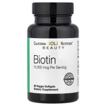 California Gold Nutrition, биотин, 10 000 мкг, 90 вегетарианских капсул