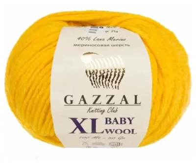 Пряжа GAZZAL Baby Wool Xl 50 гр. 100 м цвет 812 XL