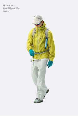 Куртка Nothomme Monterest outdoor C6 water-repellent glossy color-block zipper lightweight hooded jacket