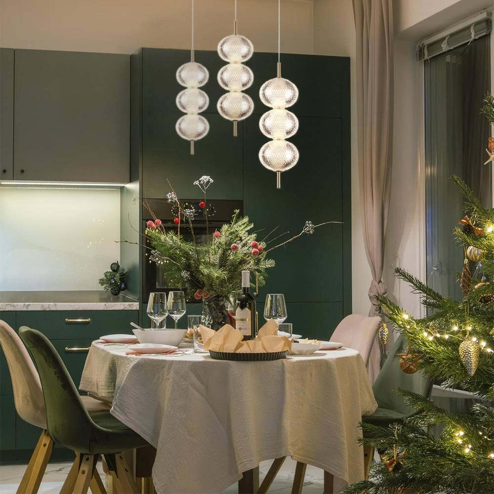 6577/18L LEDIO LN24 золото/прозрачный/металл/пластик Подвес LED 18W 220V CAPRICE