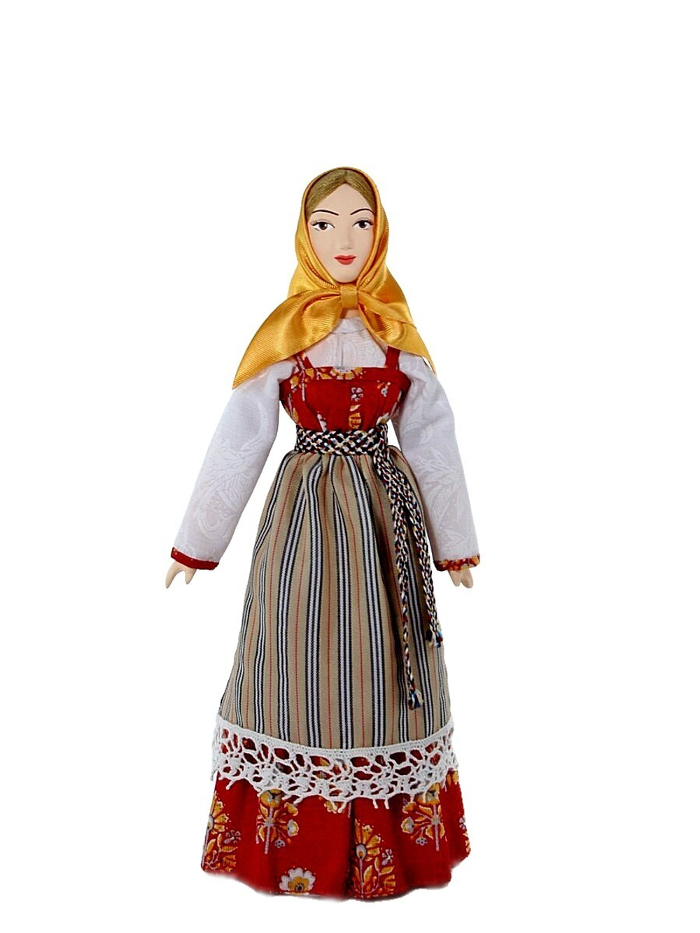 Кукла коллекционная Потешного промысла в карельском национальном костюме.