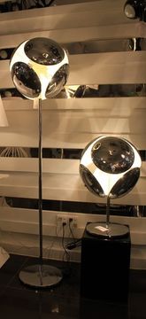 replica Bubble floor lamp silver