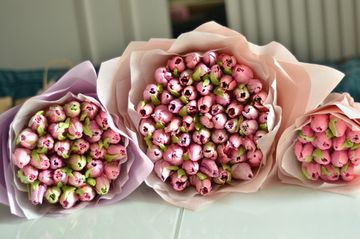 Букет из зефира тюльпаны