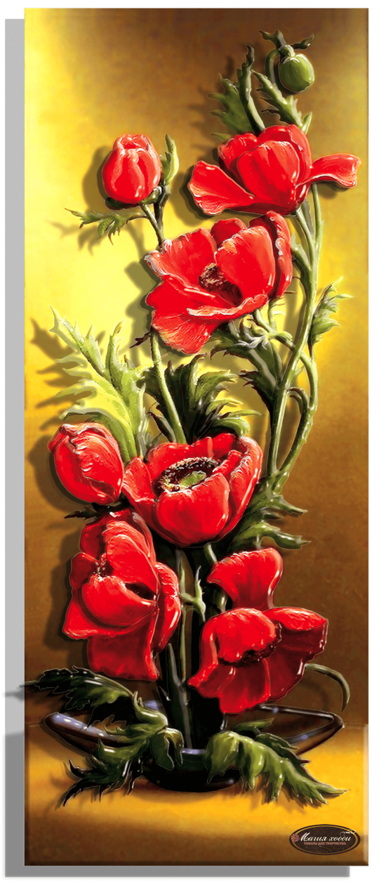 Папертоль РТ150256 "Изящные маки"  20*50см.