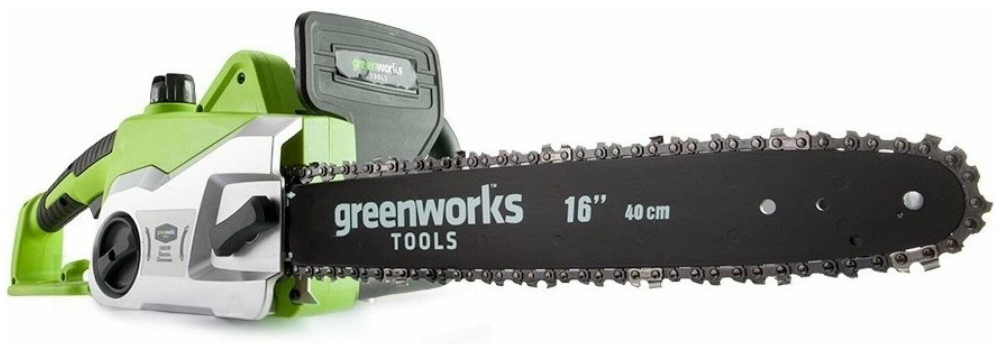 Цепная пила электрическая Greenworks GCS1840 1800W, шина 40см, цепь 56 зв, 3/8, 1.3 20027