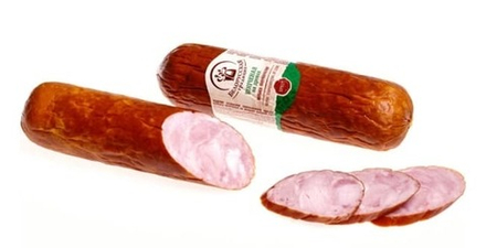 Колбаса полукопченая "Копченая на дровах" Белорусская традиция