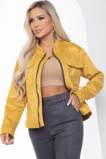 Жакет на молнии "Александра" (горчица) Б8899 LT Collection