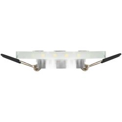 Светильник встраиваемый cо светодиодной подсветкой ЭРА DK LD47 SL /1 под лампу MR16 GU5.3 белый/белый