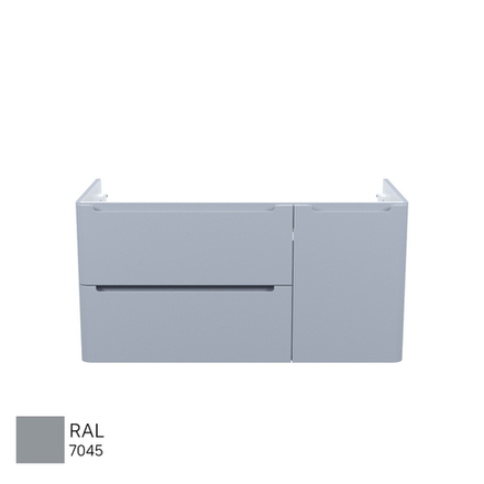 Тумба подвесная IDDIS Edifice, 100 см, светло-серый, EDI10L0i95
