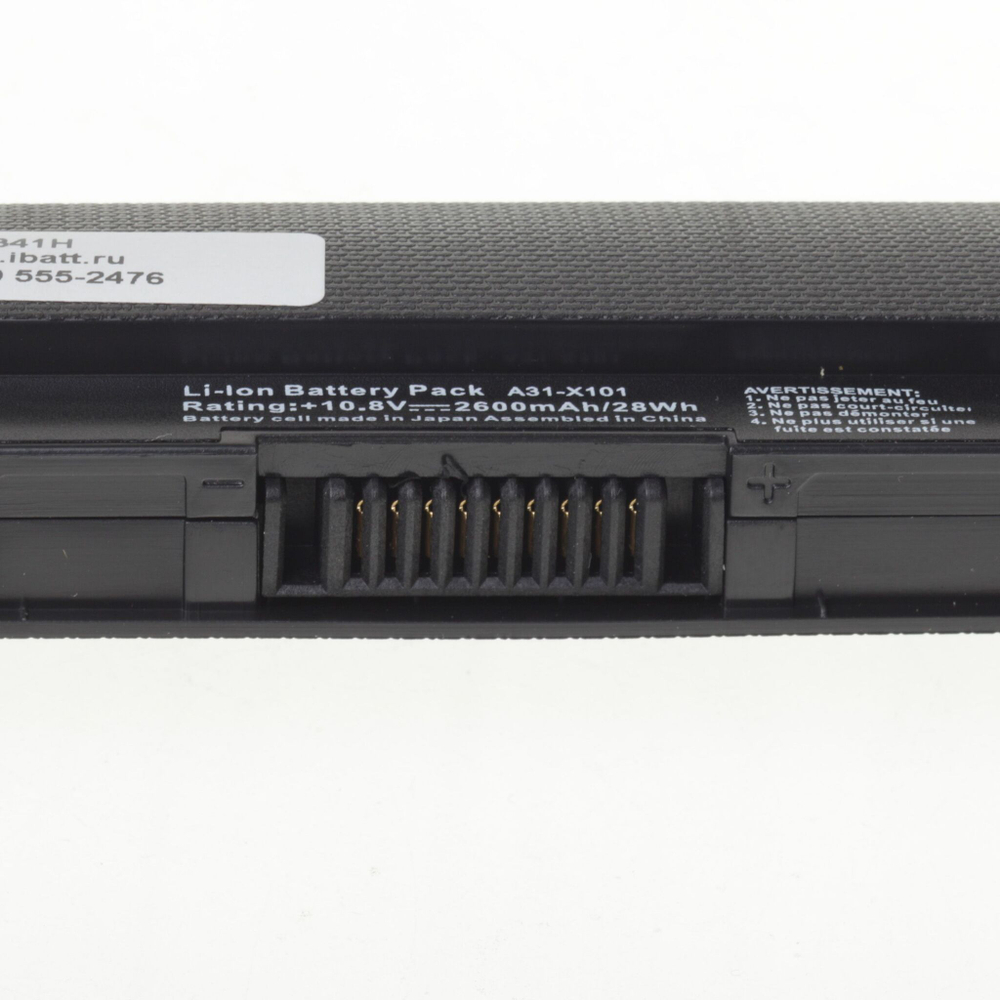 Аккумулятор iBatt 2600mAh для ноутбука Asus Eee PC X101CH (A31-X101, A32-X101)
