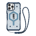 Защитный прозрачный чехол MagSafe с ремешком на запястье UAG Pathfinder Clear для iPhone 16 Pro Max Полупрозрачный композитный гибридный чехол с высоким уровнем защиты при падении, вырезом для Контроллера камеры и съёмным ремешком
