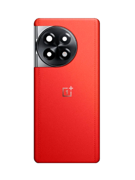 Задняя крышка для OnePlus 11R (PHK110) / Ace 2 (CPH2487) красная (Red) со стеклом камеры