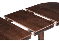 Деревянный стол Джил 140(180)х80х78 орех / коричневая патина